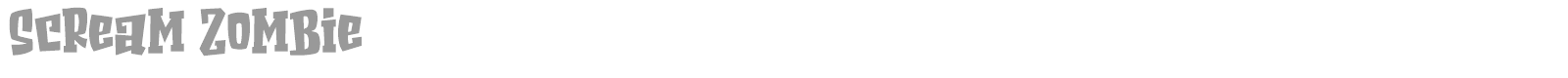 Scream Zombie font preview
